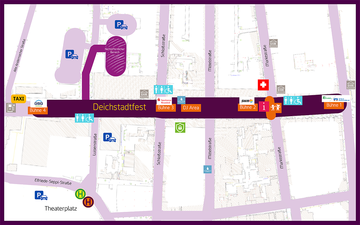 Übersichtskarte Veranstaltungsfläche Deichstadtfest